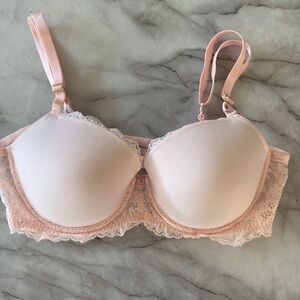Victoria’s Secret dream, angels, lightly lined Pink Lace Bra 36D